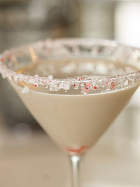 Zero Proof Candy Cane Martini