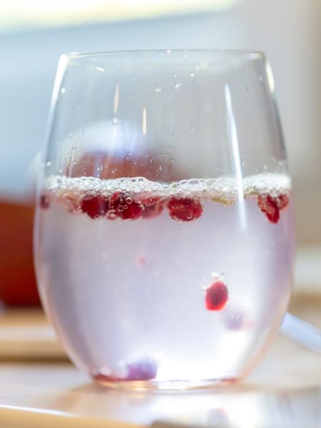 Lemon Pomegranate Smash Mocktail