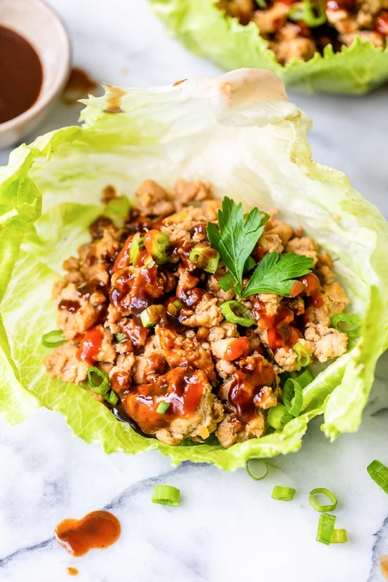 SkinnyTaste's Healthy Asian Chicken Lettuce Wraps