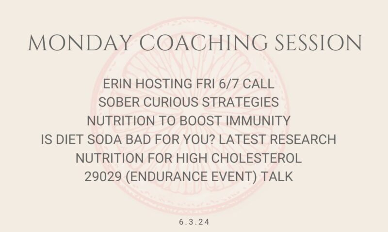 Monday Session Alexander Monday Coaching Session: June 3, 2024 - Food & Mood with Amy